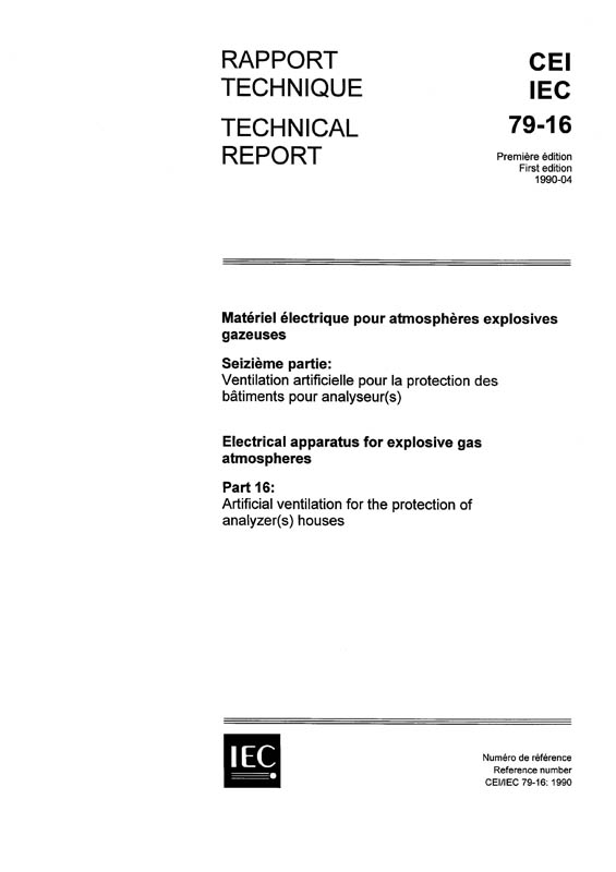 Cover IEC TR 60079-16:1990